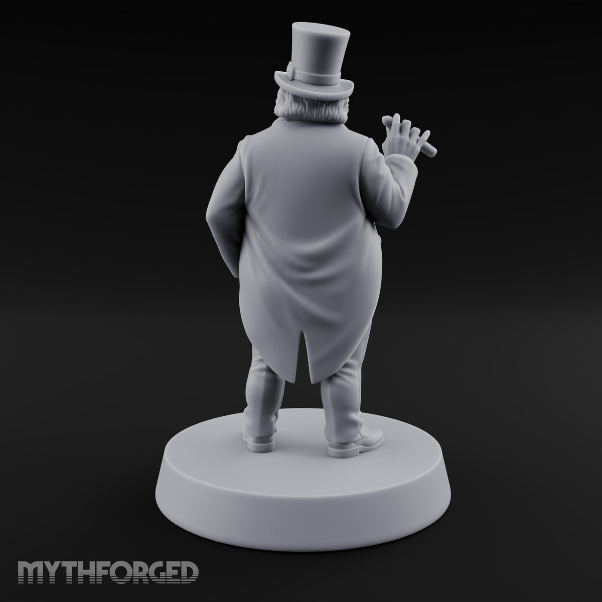 Cigar Raised, Hand in Pocket Human Gentleman