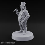 Cigar Raised, Hand in Pocket Human Gentleman