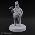 Cigar Raised, Hand in Pocket Human Gentleman