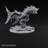 Older Than the Wreck Aboleth Swordfish-Snouted Tentacled Sea Horror on Coral Base