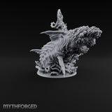 Two Maws, One Message Human Herald with Twin Maw Demons