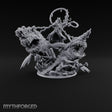 Two Maws, One Message Human Herald with Twin Maw Demons