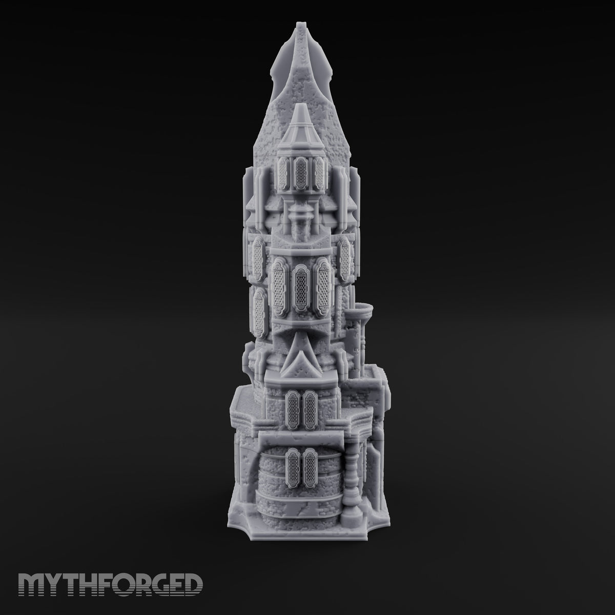 Spires Split Like Broken Teeth Gothic Ruined Temple Tower