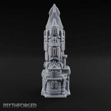 Spires Split Like Broken Teeth Gothic Ruined Temple Tower