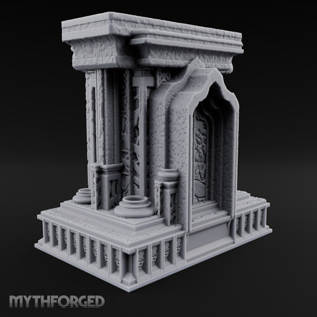 Silence Between the Pillars Gothic Pillared Tomb Shrine