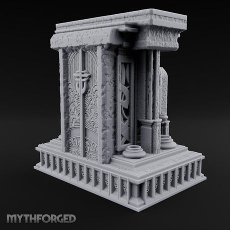 Silence Between the Pillars Gothic Pillared Tomb Shrine