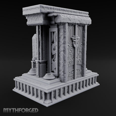 Silence Between the Pillars Gothic Pillared Tomb Shrine