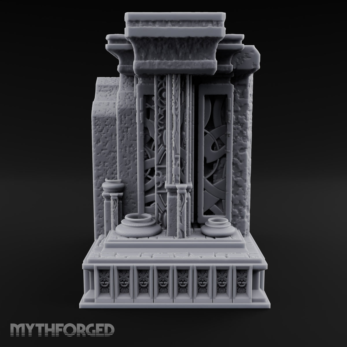Silence Between the Pillars Gothic Pillared Tomb Shrine