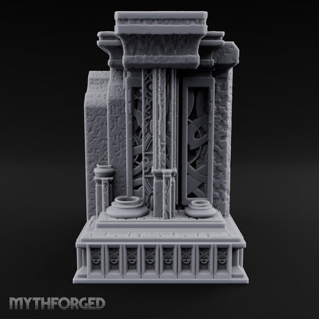 Silence Between the Pillars Gothic Pillared Tomb Shrine