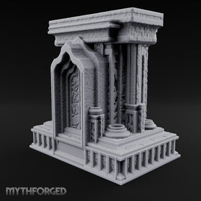Silence Between the Pillars Gothic Pillared Tomb Shrine
