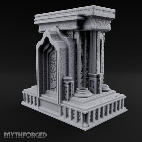 Silence Between the Pillars Gothic Pillared Tomb Shrine