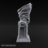 Preaches Through a Dead Jaw Gothic Priest Bust Monument