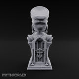 Preaches Through a Dead Jaw Gothic Priest Bust Monument