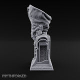 Preaches Through a Dead Jaw Gothic Priest Bust Monument