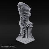 Preaches Through a Dead Jaw Gothic Priest Bust Monument