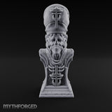 Preaches Through a Dead Jaw Gothic Priest Bust Monument