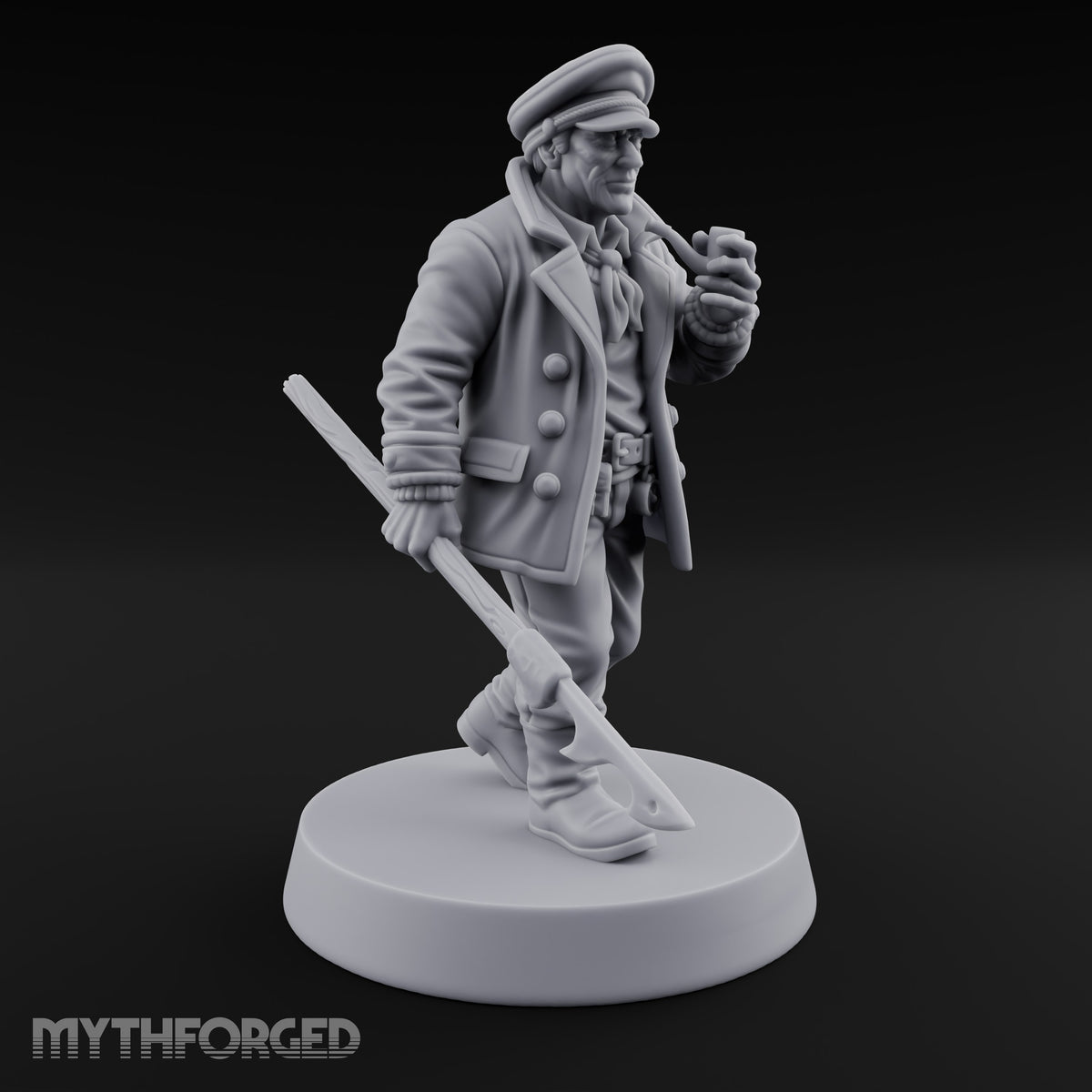 Pipe Lit, Hook Trailing Human Ship Captain