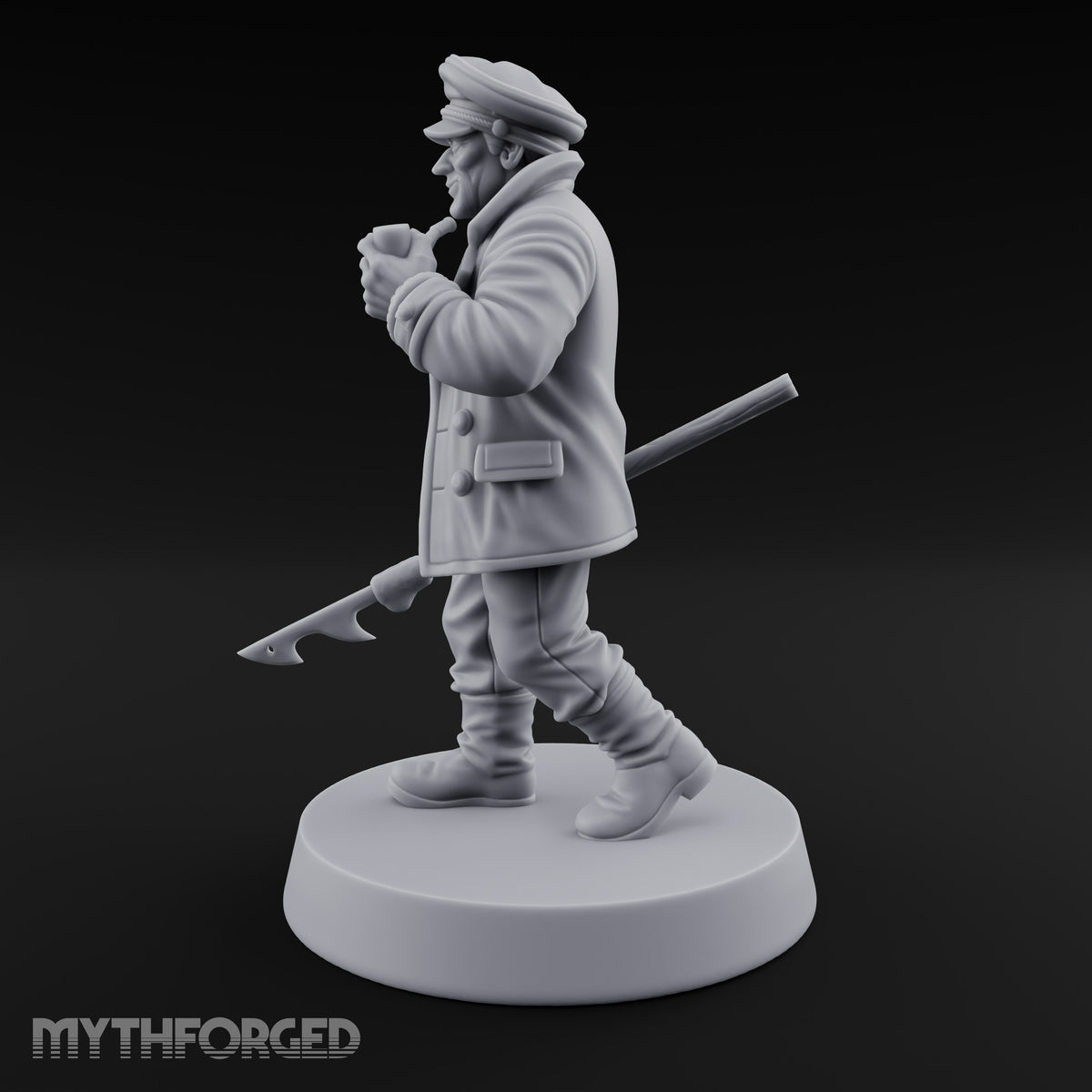 Pipe Lit, Hook Trailing Human Ship Captain