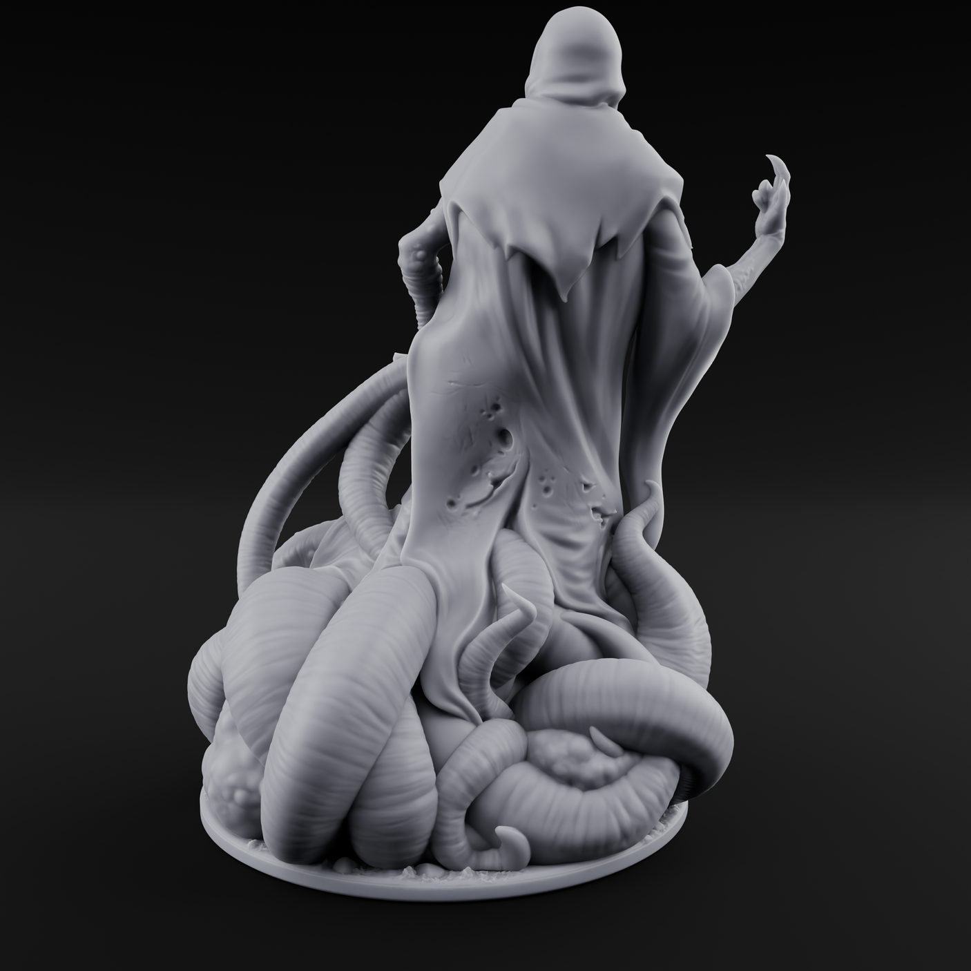 Writhing Beneath The Robes Eldritch Star Seer Miniature for Dungeons and Dragons, Pathfinder or other TTRPGs