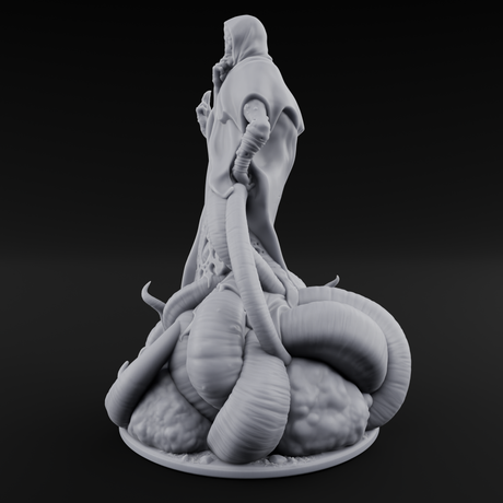 Writhing Beneath The Robes Eldritch Star Seer Miniature for Dungeons and Dragons, Pathfinder or other TTRPGs