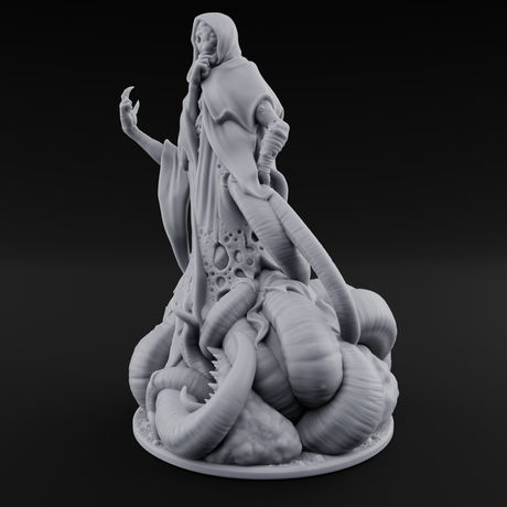 Writhing Beneath The Robes Eldritch Star Seer Miniature for Dungeons and Dragons, Pathfinder or other TTRPGs