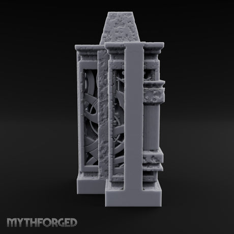 Filigree Fortifications Gothic Ornate Wall or Gate J