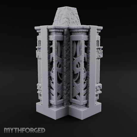 Filigree Fortifications Gothic Ornate Wall or Gate J