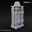 Filigree Fortifications Gothic Ornate Wall or Gate J