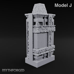 Filigree Fortifications Gothic Ornate Wall or Gate J