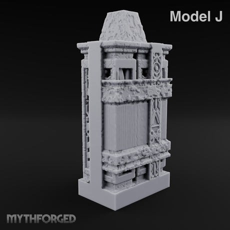 Filigree Fortifications Gothic Ornate Wall or Gate J