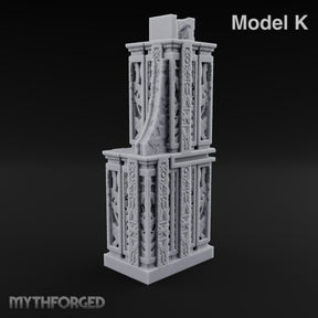 Filigree Fortifications Gothic Ornate Wall or Gate K