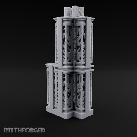 Filigree Fortifications Gothic Ornate Wall or Gate L