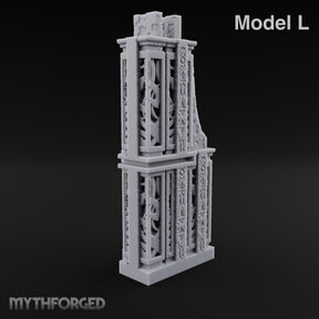 Filigree Fortifications Gothic Ornate Wall or Gate L