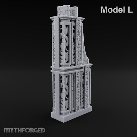 Filigree Fortifications Gothic Ornate Wall or Gate L