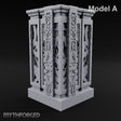 Filigree Fortifications Gothic Ornate Wall or Gate A