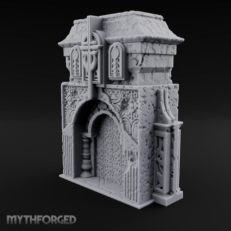 Filigree Fortifications Gothic Ornate Wall or Gate B