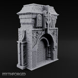 Filigree Fortifications Gothic Ornate Wall or Gate B