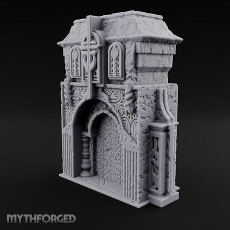 Filigree Fortifications Gothic Ornate Wall or Gate B
