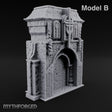 Filigree Fortifications Gothic Ornate Wall or Gate B