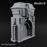 Filigree Fortifications Gothic Ornate Wall or Gate B