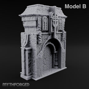 Filigree Fortifications Gothic Ornate Wall or Gate B