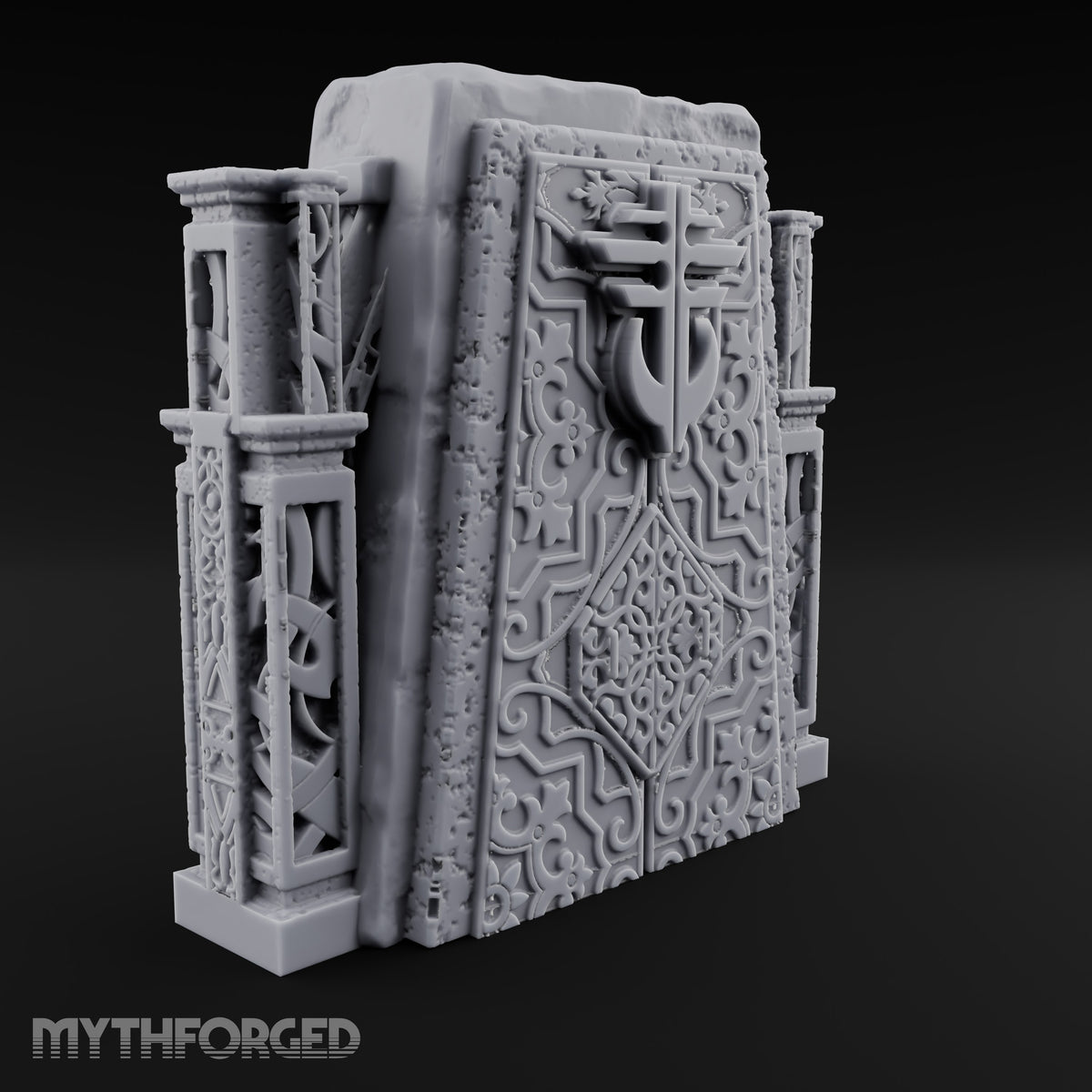 Filigree Fortifications Gothic Ornate Wall or Gate C