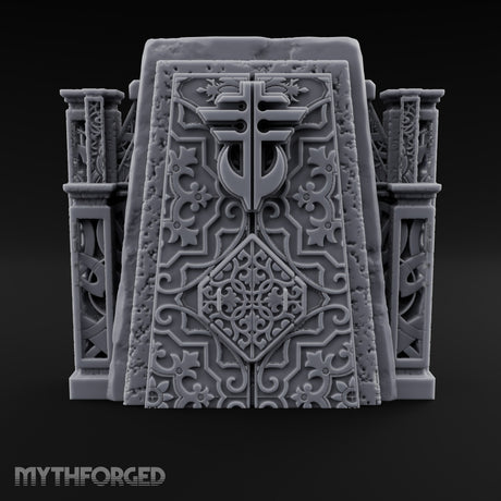 Filigree Fortifications Gothic Ornate Wall or Gate C