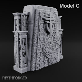 Filigree Fortifications Gothic Ornate Wall or Gate C