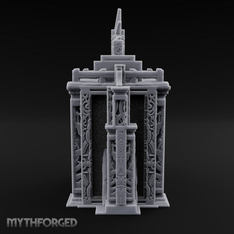 Filigree Fortifications Gothic Ornate Walls and Gates — D