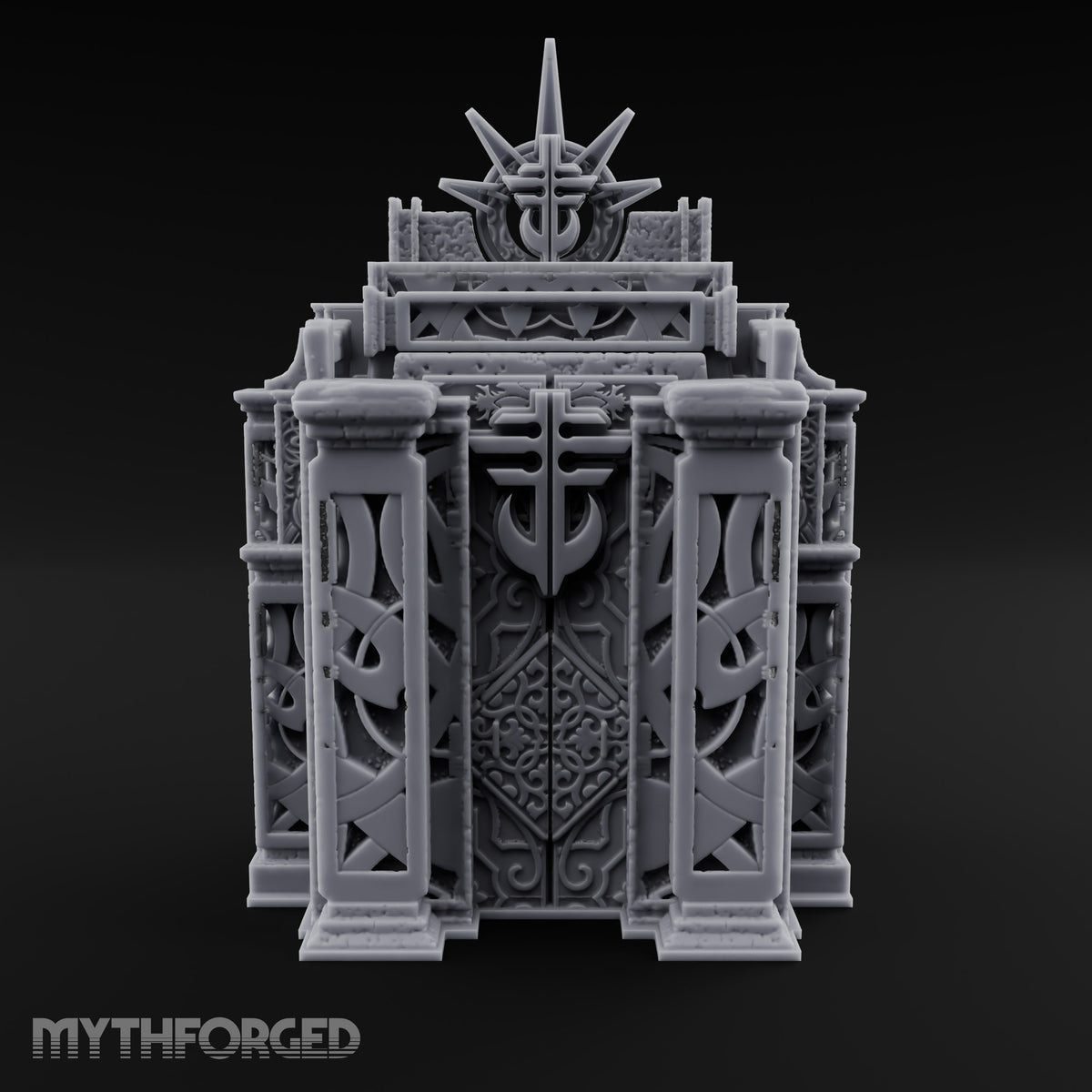 Filigree Fortifications Gothic Ornate Wall or Gate D