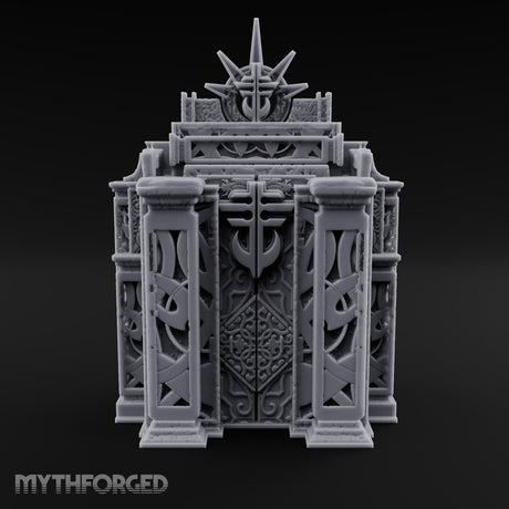 Filigree Fortifications Gothic Ornate Wall or Gate D