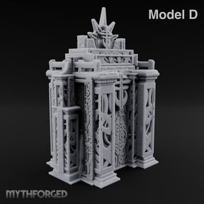Filigree Fortifications Gothic Ornate Wall or Gate D