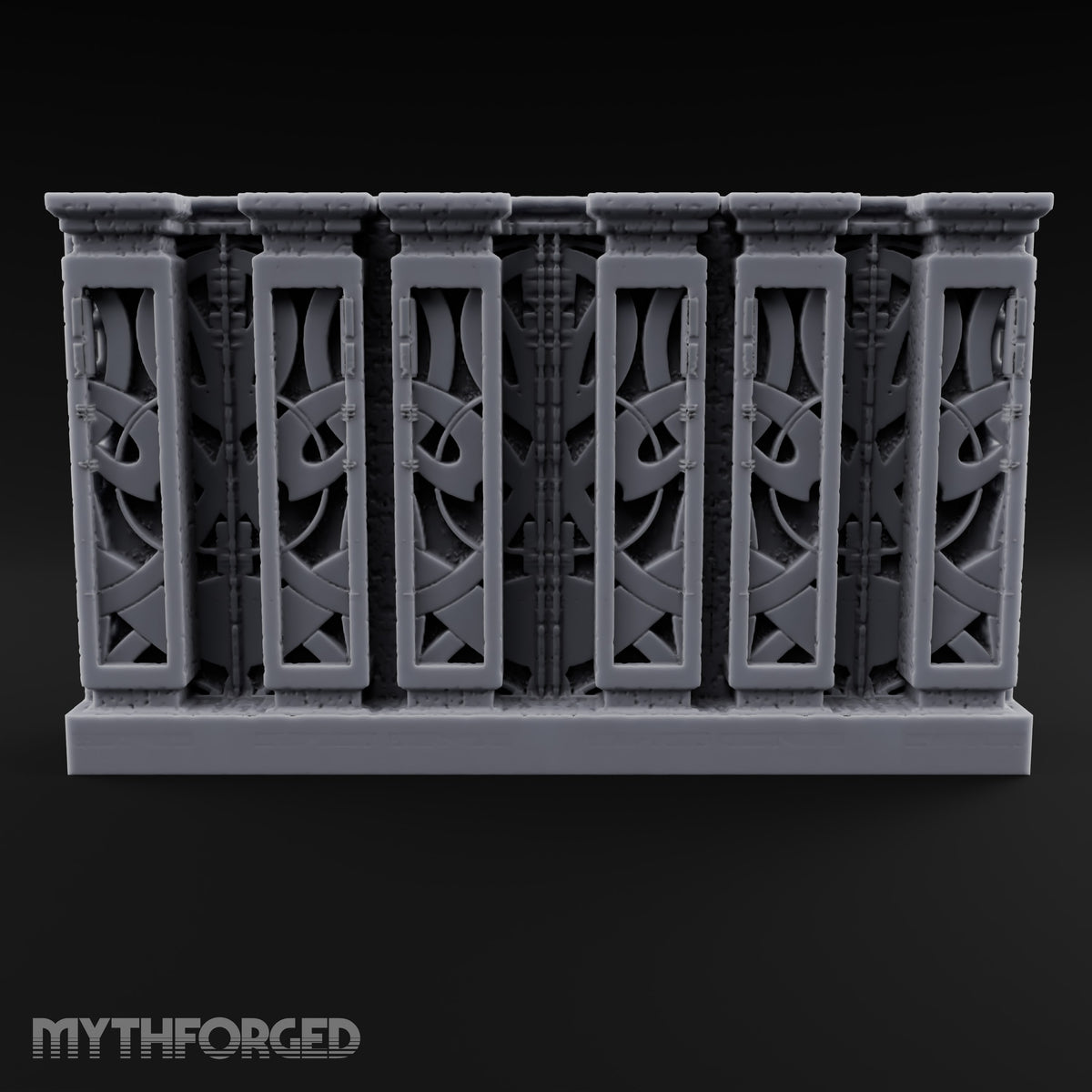 Filigree Fortifications Gothic Ornate Wall or Gate E