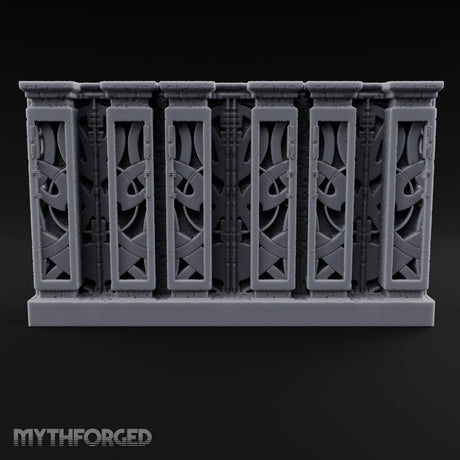 Filigree Fortifications Gothic Ornate Wall or Gate E